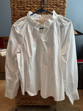 Sezane, Louna Shirt, White, Size 6
